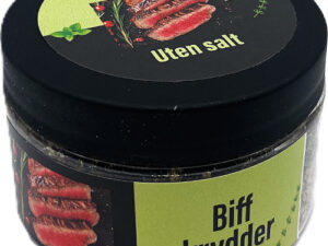 Biffkrydder uten salt på plastboks