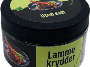 Lammekrydder uten salt på plastboks