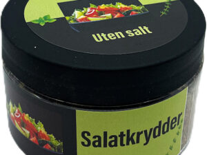 Salatkrydder uten salt på plastboks