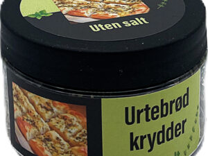 Urtebrødkrydder uten salt på plastboks