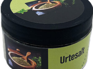 Urtesalt på plastboks