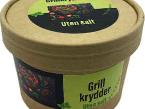 Grillkrydder uten salt pappboks