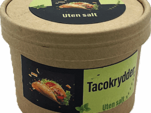 Tacokrydder uten salt på pappboks