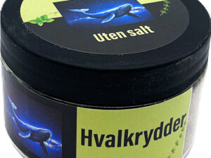Hvalkrydder uten salt på plastboks