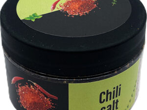 Chilisalt som strøsalt på plastboks